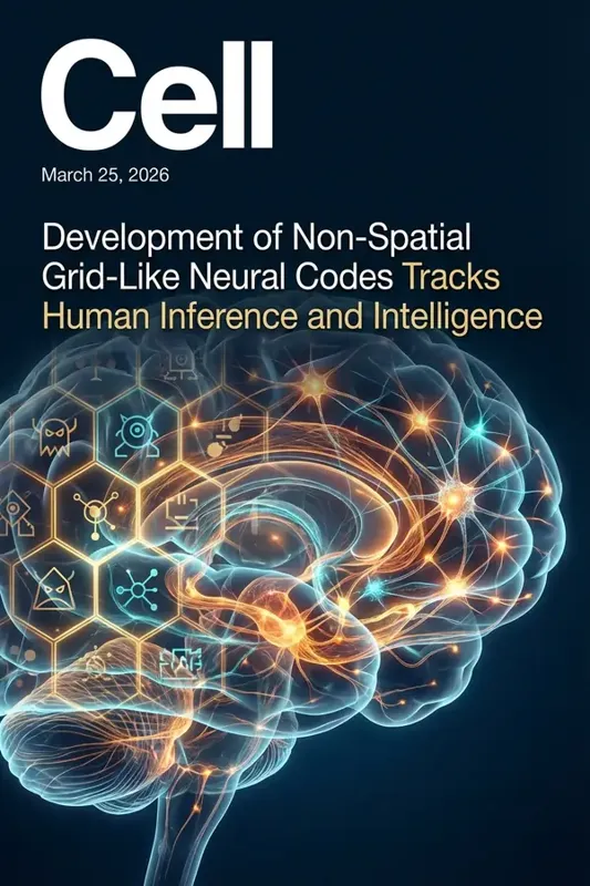 内嗅皮层网格状神经代码的发育揭示人类推理与智力的演进机制