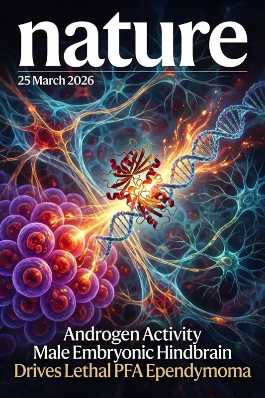 雄激素活性驱动男性胚胎后脑发育异常，导致致命性PFA室管膜瘤